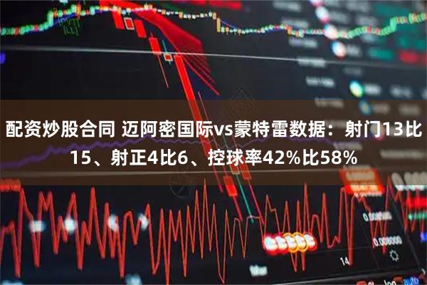 配资炒股合同 迈阿密国际vs蒙特雷数据：射门13比15、射正4比6、控球率42%比58%